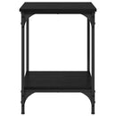 vidaXL Dohányzóasztal Fekete tölgy 40 x 40 x 55 cm Faanyag