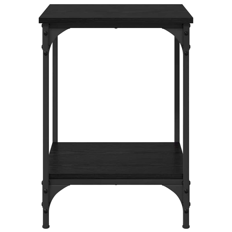 vidaXL Dohányzóasztal Fekete tölgy 40 x 40 x 55 cm Faanyag