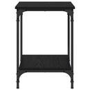 vidaXL Dohányzóasztal Fekete tölgy 40 x 40 x 55 cm Faanyag