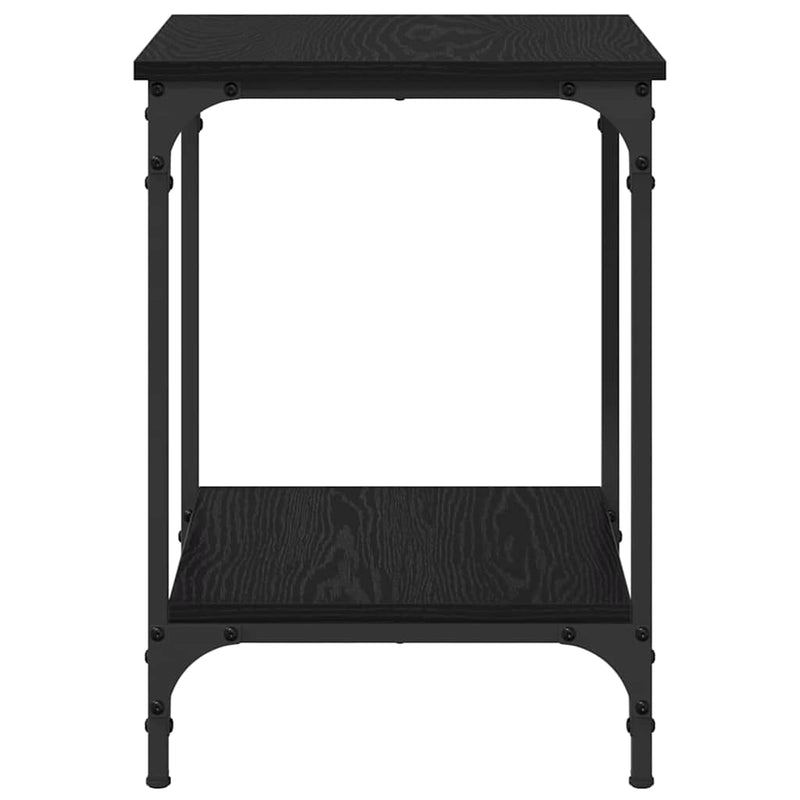 vidaXL Dohányzóasztal Fekete tölgy 40 x 40 x 55 cm Faanyag