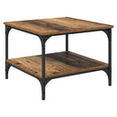 vidaXL Dohányzóasztal Öreg fa 55 x 55 x 40 cm Faanyag