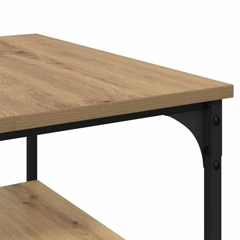 vidaXL Dohányzóasztal Artisan tölgy 55 x 55 x 40 cm Faanyag