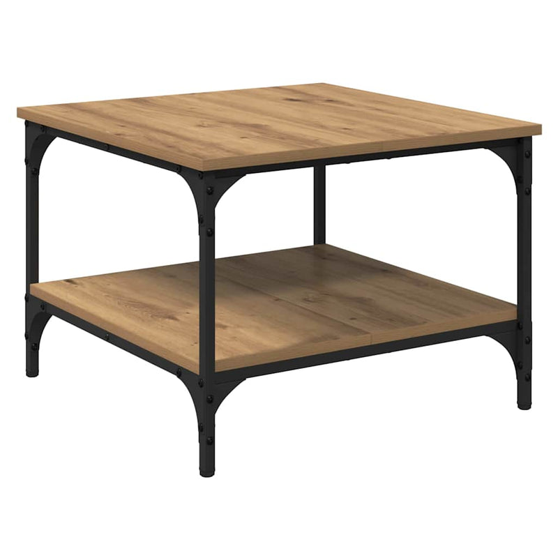 vidaXL Dohányzóasztal Artisan tölgy 55 x 55 x 40 cm Faanyag