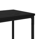 vidaXL Konzolasztal Fekete tölgy 160 x 30 x 75 cm Szerelt Fa
