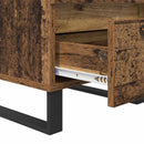 vidaXL Éjjeliszekrény fiókkal 2 pcs Öreg fa 40 x 35 x 50 cm Faanyag