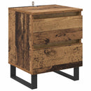 vidaXL Éjjeliszekrény fiókkal 2 pcs Öreg fa 40 x 35 x 50 cm Faanyag
