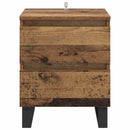 vidaXL Éjjeliszekrény fiókkal 2 pcs Öreg fa 40 x 35 x 50 cm Faanyag