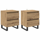 vidaXL Éjjeliszekrény 2 pcs Artisan tölgy 40 x 35 x 50 cm Faanyag
