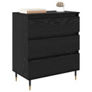 vidaXL Széf fiókkal Fekete tölgy 60 x 35 x 70 cm Faanyag