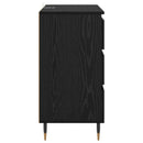 vidaXL Széf fiókkal Fekete tölgy 60 x 35 x 70 cm Faanyag