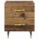 vidaXL Éjjeliszekrény fiókkal Öreg fa 40 x 35 x 47,5 cm Faanyag