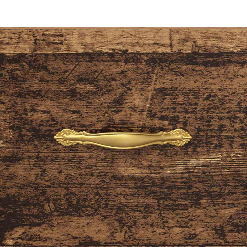 vidaXL Éjjeliszekrény fiókkal 2 pcs Régi fa 40 x 35 x 47.5 cm Faanyag