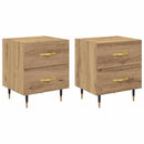 vidaXL Éjjeliszekrény 2 pcs Artisan tölgy 40 x 35 x 47,5 cm Faanyag