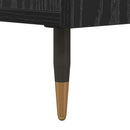 vidaXL Éjjeliszekrény fiókkal Fekete tölgy 40 x 35 x 47,5 cm Faanyag