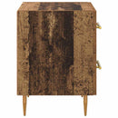 vidaXL Éjjeliszekrény fiókkal 2 pcs Öreg fa 40 x 35 x 47,5 cm Faanyag