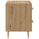vidaXL Éjjeliszekrény 2 pcs Artisan tölgy 40 x 35 x 47,5 cm Faanyag