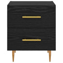 vidaXL Éjjeliszekrény 2 pcs Fekete tölgy 40 x 35 x 47,5 cm Faanyag