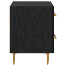 vidaXL Éjjeliszekrény 2 pcs Fekete tölgy 40 x 35 x 47,5 cm Faanyag