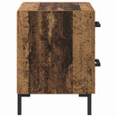 vidaXL Éjjeliszekrény fiókkal 2 pcs Öreg fa 40 x 35 x 47,5 cm Faanyag