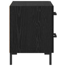 vidaXL Éjjeliszekrény fiókkal Fekete tölgy 40 x 35 x 47,5 cm Faanyag