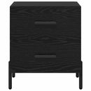 vidaXL Éjjeliszekrény fiókkal Fekete tölgy 40 x 35 x 47,5 cm Faanyag