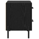 vidaXL Éjjeliszekrény fiókkal Fekete tölgy 40 x 35 x 47,5 cm Faanyag