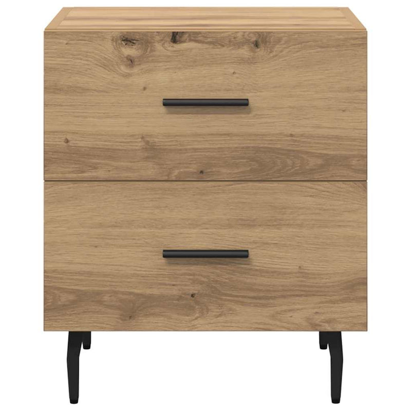 vidaXL Éjjeliszekrény fiókkal kézműves tölgy 40 x 35 x 47.5 cm Faanyag