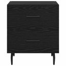 vidaXL Éjjeliszekrény fiókkal Fekete tölgy 40 x 35 x 47,5 cm Faanyag