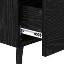 vidaXL Éjjeliszekrény 2 pcs Fekete tölgy 40 x 35 x 47,5 cm Faanyag