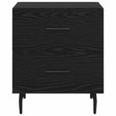 vidaXL Éjjeliszekrény 2 pcs Musta tammi 40 x 35 x 47.5 cm Faanyag