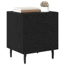 vidaXL Éjjeliszekrény 2 pcs Fekete tölgy 40 x 35 x 47,5 cm Faanyag
