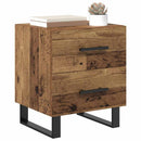 vidaXL Éjjeliszekrény fiókkal Öreg fa 40 x 35 x 47,5 cm Faanyag