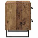 vidaXL Éjjeliszekrény fiókkal Öreg fa 40 x 35 x 47,5 cm Faanyag