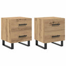 vidaXL Éjjeliszekrény 2 pcs Artisan tölgy 40 x 35 x 47,5 cm Faanyag