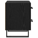 vidaXL Éjjeliszekrény fiókkal Fekete tölgy 40 x 35 x 47,5 cm Faanyag