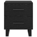 vidaXL Éjjeliszekrény 2 pcs Fekete tölgy 40 x 35 x 47,5 cm Faanyag