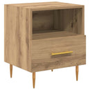 vidaXL Éjjeli asztal fiókkal Barna 40 x 35 x 47,5 cm Faanyag