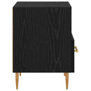 vidaXL Éjjeli asztal fiókkal Fekete 40 x 35 x 47,5 cm Faanyag