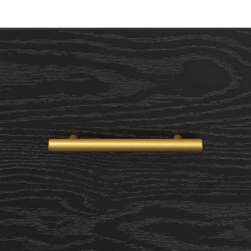 vidaXL Éjjeli asztal fiókkal 2 pcs Fekete 40 x 35 x 47.5 cm Faanyag