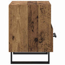 vidaXL Éjjeliszekrény fiókkal Öreg fa 40 x 35 x 47,5 cm Faanyag