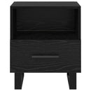 vidaXL Éjjeliszekrény fiókkal Fekete tölgy 40 x 35 x 47,5 cm Faanyag