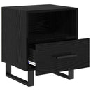 vidaXL Éjjeliszekrény 2 pcs Fekete tölgy 40 x 35 x 47,5 cm Faanyag