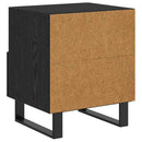 vidaXL Éjjeliszekrény 2 pcs Fekete tölgy 40 x 35 x 47,5 cm Faanyag