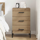 vidaXL Éjjeliszekrény fiókkal Artisan tölgy 40 x 40 x 66 cm Faanyag