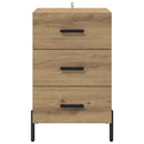 vidaXL Éjjeliszekrény fiókkal kézműves tölgy 40 x 40 x 66 cm Faanyag