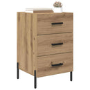 vidaXL Éjjeliszekrény fiókkal kézműves tölgy 40 x 40 x 66 cm Faanyag