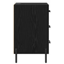 vidaXL Éjjeliszekrény fiókkal Musta tammi 40 x 40 x 66 cm Faanyag