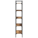 vidaXL Könyvszekrény 5 szintes 56 x 32 x 174 cm Szerelt Fa Öreg fa