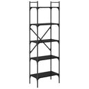 vidaXL Könyvszekrény 5 szintes 56 x 32 x 174 cm Szerelt Fa
