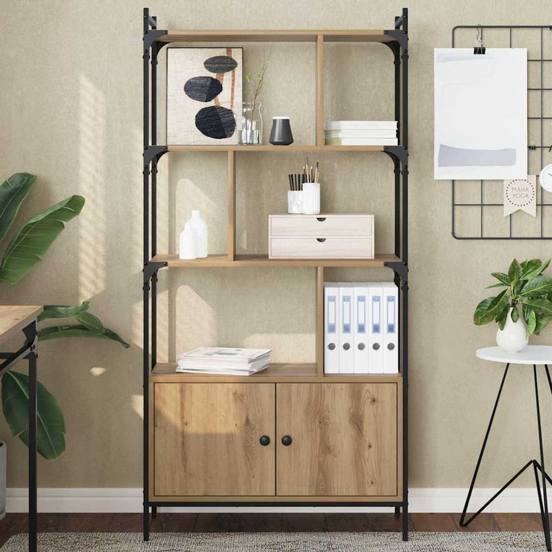 vidaXL Könyvszekrény Faanyag